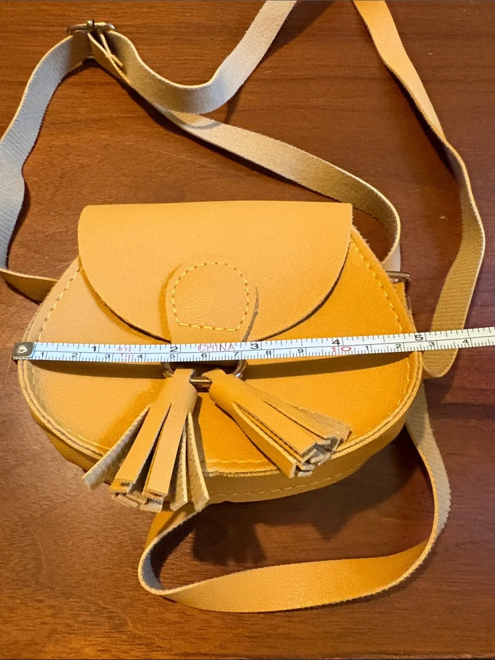 Target Yellow Kids Tassel Crossbody Saddle Bag